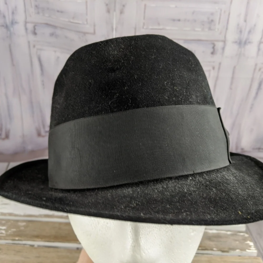 Dobbs twenty mens fedora hat 7‎ 1/8 feather fashion